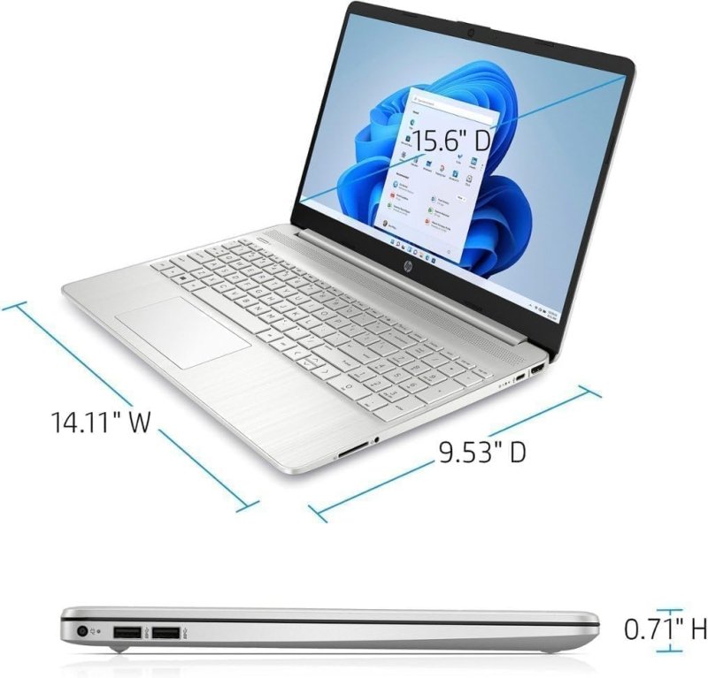 HP 2024 Newest Laptop for Business and Student, 15.6" HD Touchscreen, Intel 6 - Core i3 - 1215U Processor, 16GB RAM, 512GB SSD, lntel UHD Graphics, Windows 11 Home, with Microsoft Office Lifetime License‎HP