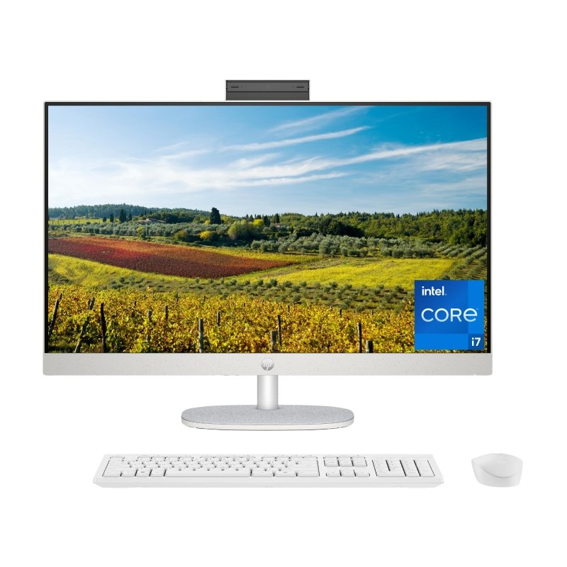 HP 27 inch All - in - One Desktop PC, FHD Display, 13th Gen Intel Core i7 - 1355U, 16 GB RAM, 512 GB SSD, Intel UHD Graphics, Windows 11, non touch (upgrade)‎HP