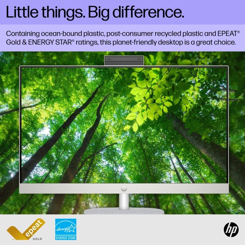 HP 27 inch All - in - One Desktop PC, FHD Display, 13th Gen Intel Core i7 - 1355U, 16 GB RAM, 512 GB SSD, Intel UHD Graphics, Windows 11, non touch (upgrade)‎HP