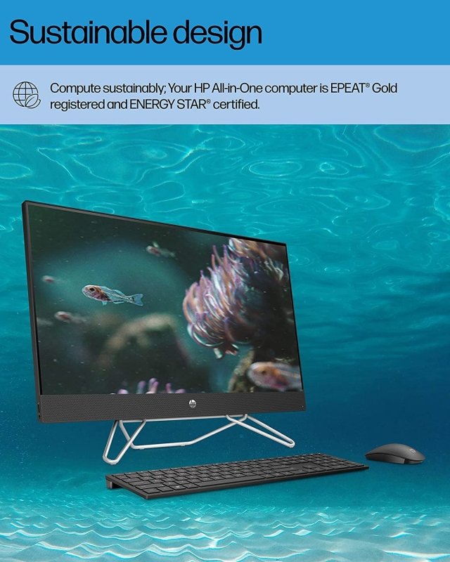 HP All - in - One Business Computer, 27" FHD Micro - Edge Display, 12th Gen Intel Core i7 - 1255U, 64GB RAM, 2TB SSD, HDMI, RJ - 45, Webcam, KB & Mouse, Wi - Fi 6, Windows 11 Pro‎HP