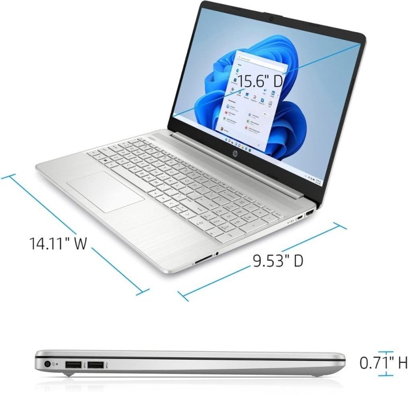 HP Flagship Touchscreen Laptop 15.6" HD Display, Intel Core i5 - 1155G7(Beat i7 - 1065G7), 16 GB RAM - 1 TB PCie SSD, Intel Iris Xe Graphics, Numeric Pad, Bluetooth 5, Windows 11 Home, Silver‎HP
