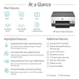 HP Smart Tank 670 All - in - One Printer, Print, Scan, Copy, Wireless, Scan to PDF, Fast two - sided printing, Up to 18,000 black or 8,000 color pages - White/Grey [6UU48A]Visit the HP Store