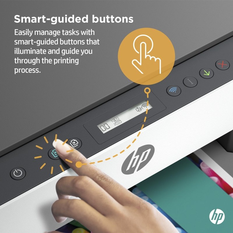 HP Smart Tank 670 All - in - One Printer, Print, Scan, Copy, Wireless, Scan to PDF, Fast two - sided printing, Up to 18,000 black or 8,000 color pages - White/Grey [6UU48A]Visit the HP Store