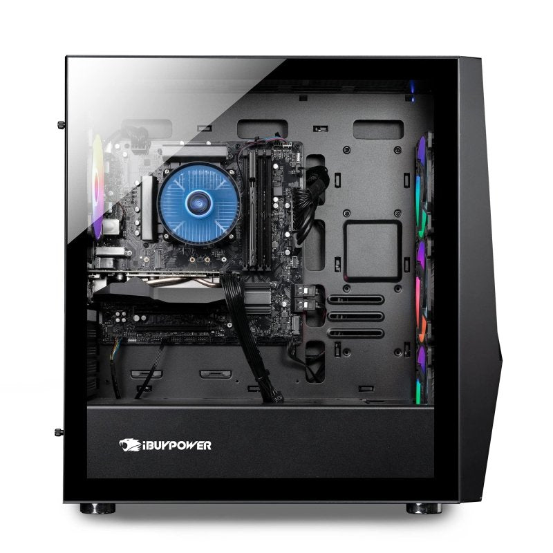 iBUYPOWER Pro Gaming PC Computer Desktop Slate5MR 249a (AMD Ryzen 5 3600 3.6 GHz, NVIDIA GTX 1650 4GB, 8GB DDR4, 480 GB SSD, Windows 11 Home)iBUYPOWER