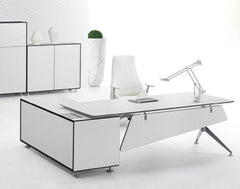 All White Desk For Desktop/Laptop