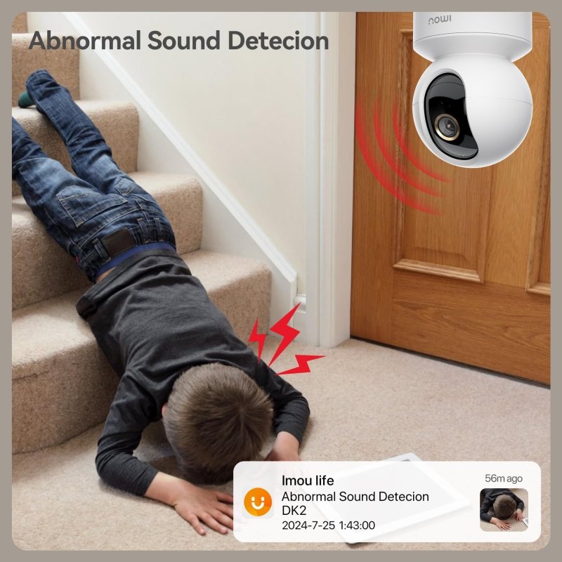 Imou 4MP Camera for Home, WIFI Camera Indoor, 360° Security Camera, CCTV Camera for Home, HD Baby Monitor, Indoor Camera for Pet with IR Night Vision, Two - Way Audio, Motion Detection, Work with AlexaVisit the Imou Store