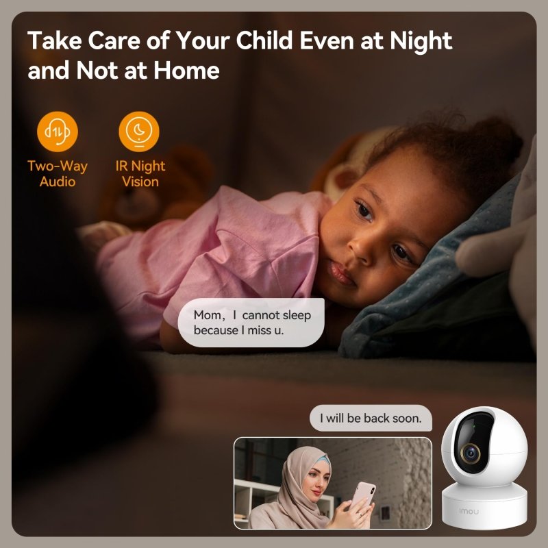 Imou 4MP Camera for Home, WIFI Camera Indoor, 360° Security Camera, CCTV Camera for Home, HD Baby Monitor, Indoor Camera for Pet with IR Night Vision, Two - Way Audio, Motion Detection, Work with AlexaVisit the Imou Store