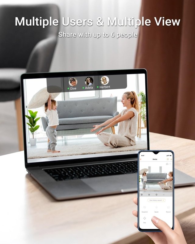 Imou Camera 1080P Security Camera, CCTV Camera for Home, Baby Monitor 360° Wi - Fi Camera Indoor Cameras with AI Human Detection Motion Tracking Two - Way Audio IR Night Vision Siren (Ranger SE)Visit the Imou Store