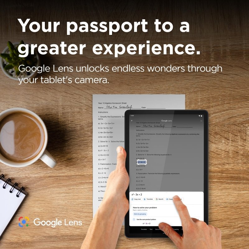 Lenovo Tab M11 with Folio Case and Pen,11" WUXGA (1920x1200) IPS 400nits Anti - fingerprint 90Hz Touch display, MediaTek Helio G88 processor, 4GB RAM, 128GB Storage, Android 13 - [ZADA0189AE]‎Lenovo