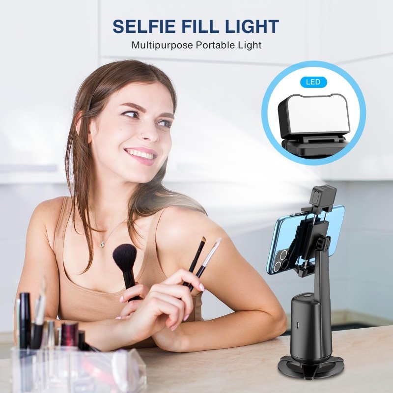 Lingtoolator acking Tripod 360° Rotating Auto Tracking Phone Stand, No App, Phone Camera Stand with Remote and Gesture Control, Rechargeable Smart Shooting Stand for Live Video Recording Tiktokjiangler