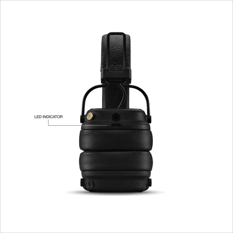Marshall Major V Bluetooth Headphones - Foldable Bluetooth Wireless Headphones Bluetooth with 100+ Hours of Playtime (Black)Visit the Marshall Store