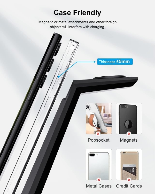 NANAMI Wireless Charger for Samsung - 3 in 1 Charging Station for Multiple Devices, Fast Charger Stand for Galaxy S25 S24 S23 S22 S21 Ultra Z Flip Fold 4, Galaxy Watch 6/5/5 Pro/4/3, Galaxy Buds 2 ProVisit the NANAMI Store