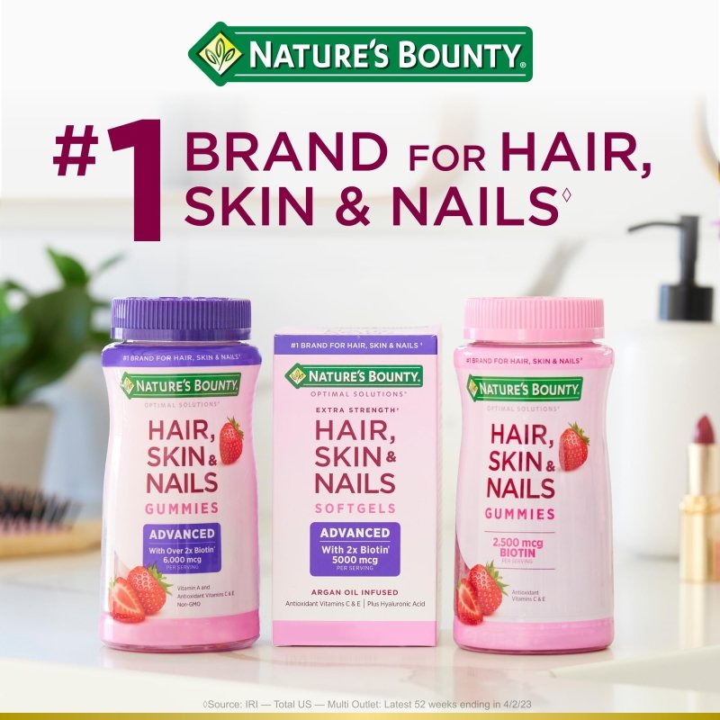 Nature's Bounty Optimal Solutions Advanced Hair, Skin & Nails Gummies‎Nature's Bounty