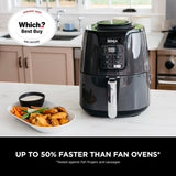 Ninja Air Fryer Af100, Roast, Reheat, Dehydrate, 3.8 L, 1550 Watts, Grey And Black"Min 1 year manufacturer warranty"‎Ninja