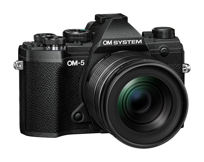 OM SYSTEM OLYMPUS OM - 5 Black Micro Four Thirds System Camera M.Zuiko Digital ED 12 - 45mm F4.0 PRO kit Outdoor Camera Weather Sealed Design 5 - Axis Image Stabilization 50MP Handheld High Res Shot‎OM SYSTEM