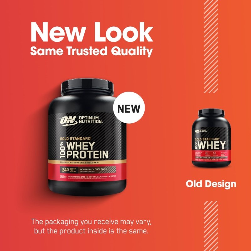 Optimum Nutrition (ON) Gold Standard 100% Whey Protein Powder Primary Source Isolate, 24 Grams of Protein for Muscle Support and Recovery - Double Rich Chocolate, 5 Lbs, 74 Servings (2.27 KG)Visit the Optimum Nutrition Store