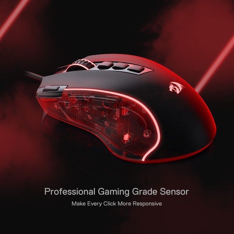 Redragon, Predator Wired Gaming Mouse, Black, M612 - RgbVisit the Redragon Store