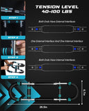 Rycid Saker Twister Arm Trainer, 40 - 100lb Adjustable Power Twister Bar, Chest Shoulder Arm Workout Equipment, Portable Forearm Strengthener, Detachable Upper Body Fitness Machine for Home & Gym‎Rycid