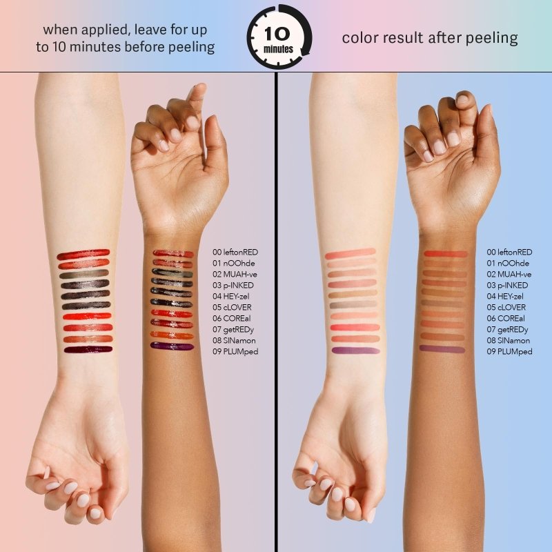 Sacheu Lip Liner Stay - N - Peel Off Lip Stain. Long Lasting Matte Lip Tattoo, Transfer Proof Lipstain Infused with Hyaluronic Acid & Vitamin E, for All Skin Types. Vegan and Cruelty - Free, nOOHdeSacheu