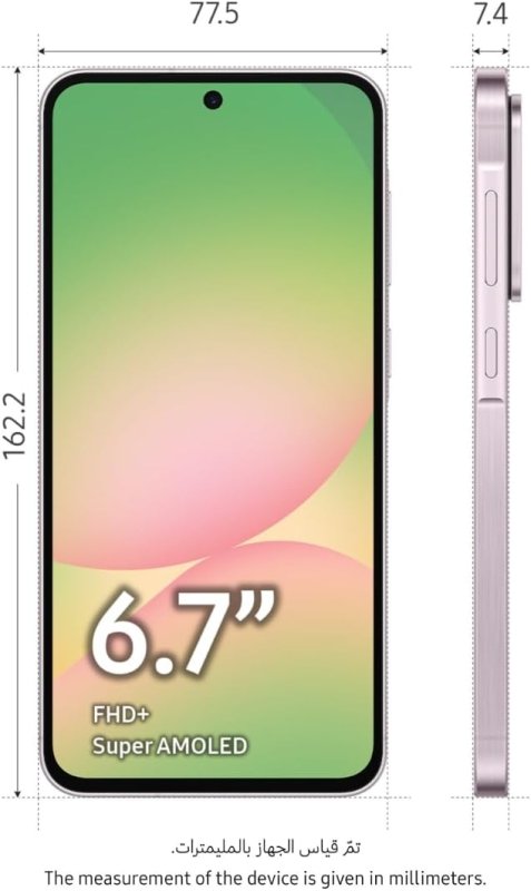 Samsung Galaxy A56 5G, Android Smartphone, 128GB Storage, 8GB RAM, Awesome Pink, 6x OS Upgrades, Large Display, Long Battery Life (UAE Version)Visit the SAMSUNG Store