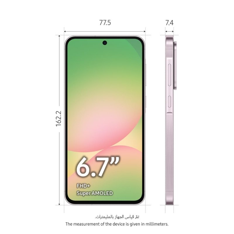 Samsung Galaxy A56 5G, Android Smartphone, 128GB Storage, 8GB RAM, Awesome Pink, 6x OS Upgrades, Large Display, Long Battery Life (UAE Version)Visit the SAMSUNG Store