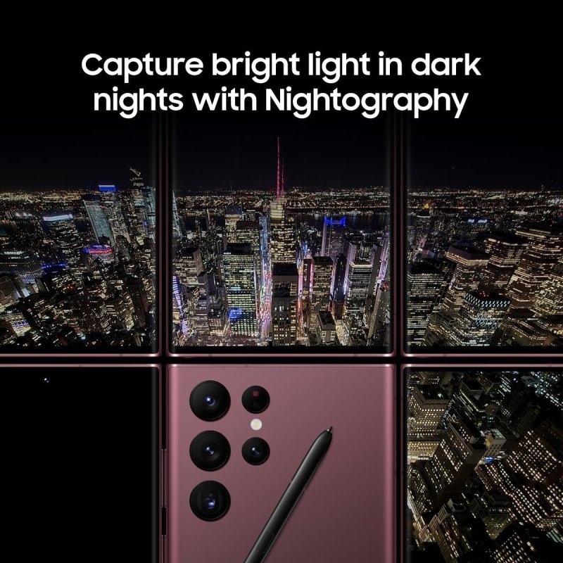 SAMSUNG Galaxy S22 Ultra Cell Phone, Factory Unlocked Android Smartphone, 256GB, 8K Camera & Video, Brightest Display Screen, S Pen, Long Battery Life, Fast 4nm Processor, US Version, 2022, GreenVisit the SAMSUNG Store