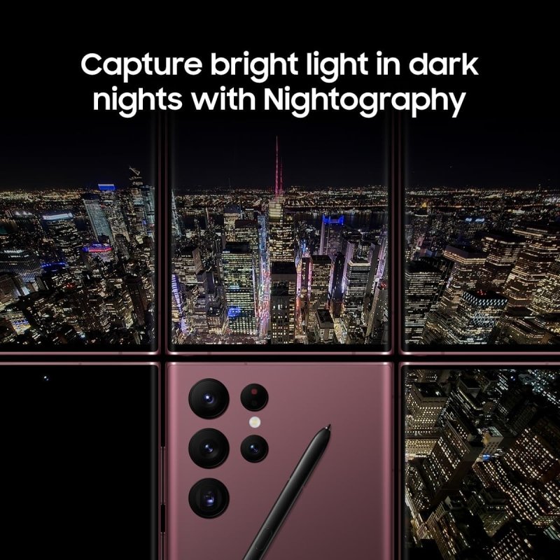 SAMSUNG Galaxy S22 Ultra Cell Phone, Factory Unlocked Android Smartphone, 256GB, 8K Camera & Video, Brightest Display Screen, S Pen, Long Battery Life, Fast 4nm Processor, US Version, 2022, GreenVisit the SAMSUNG Store