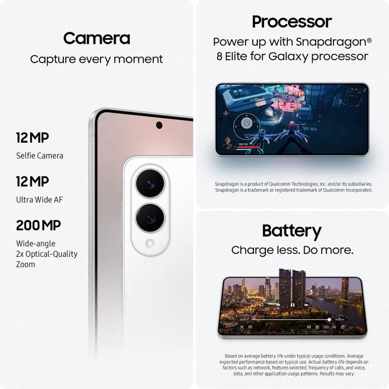 SAMSUNG Galaxy S25 Edge Phone, 512 GB AI Smartphone, Unlocked Android, Night Video, Fast Processor, ProScaler Display, Long Battery Life, 2025, Titanium Icyblue (UAE Version)Visit the SAMSUNG Store