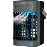 Small Portable Air Conditioner, LEAEYFE 3 Higher Speeds With 800ml Extra Large Water Tank, 120° Oscillating Mini Cooler Works Within 9 Feet, 2/8 Hour Timer,For Desk, Home, bed and Living RoomLEAEYFE