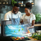 Small Portable Air Conditioner, LEAEYFE 3 Higher Speeds With 800ml Extra Large Water Tank, 120° Oscillating Mini Cooler Works Within 9 Feet, 2/8 Hour Timer,For Desk, Home, bed and Living RoomLEAEYFE