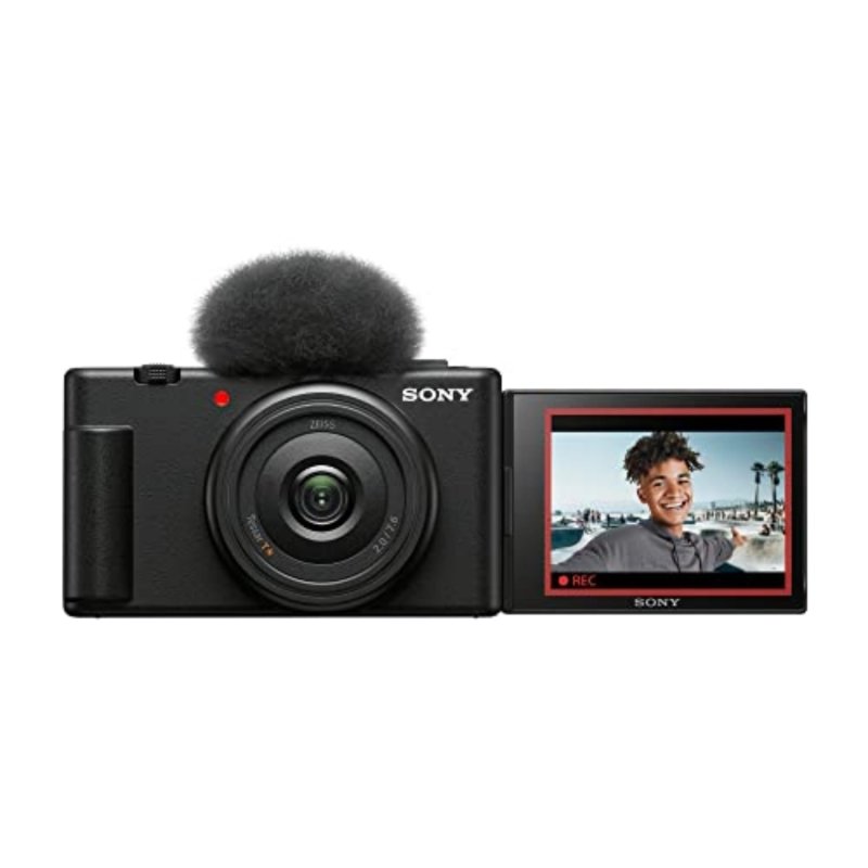 Sony ZV1F/B Vlog Camera for Content Creators and Vloggers Large 1 inch Sensor with Wide Angle 20mm Lens, BlackVisit the Sony Store