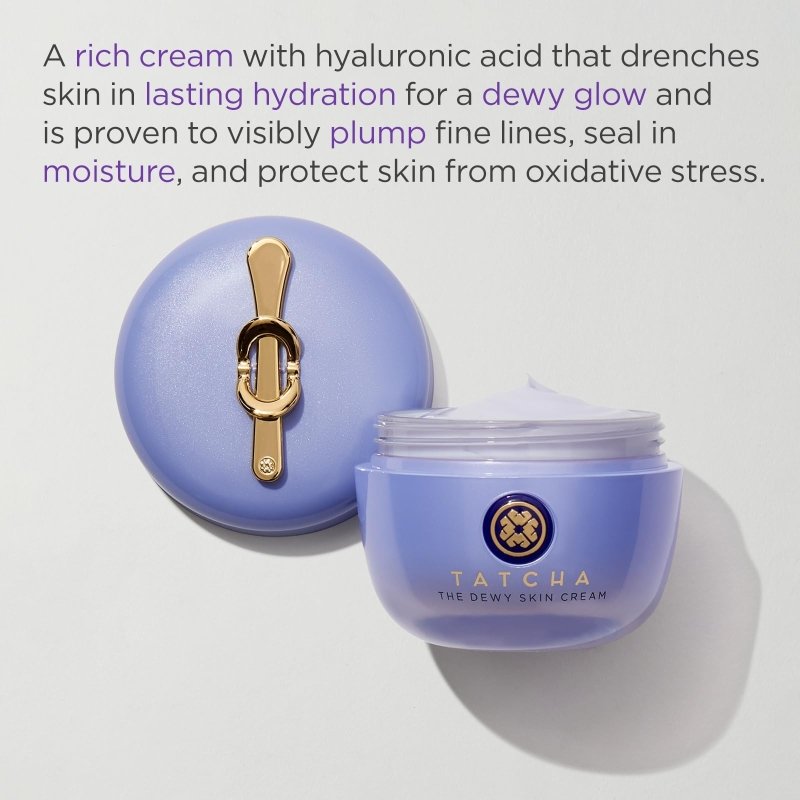 TATCHA The Dewy Skin Cream | Rich Face Cream to Hydrate, Plump and Protect Dry and Combo Skin | 10 ml / 0.34 ozTATCHA