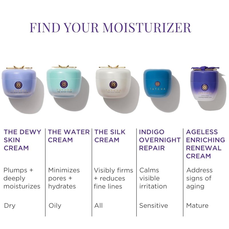 TATCHA The Dewy Skin Cream | Rich Face Cream to Hydrate, Plump and Protect Dry and Combo Skin | 10 ml / 0.34 ozTATCHA
