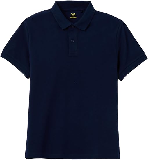 ovs Boys Solid Colour Cotton Polo Shirt