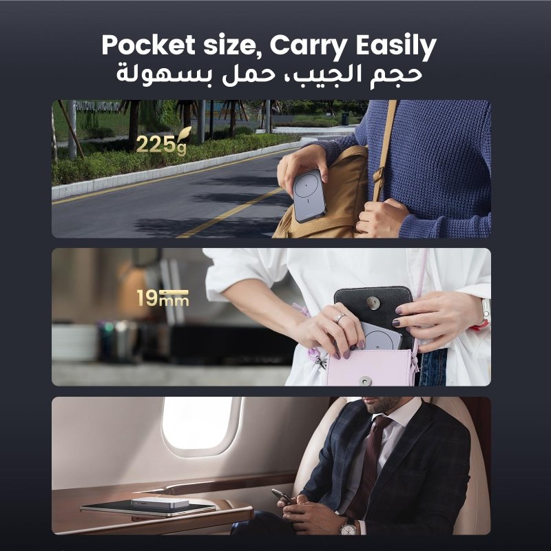 UGREEN Wireless Power Bank 10000mAh, Magsafe Portable Charger with Kickstand Magnetic, Designed for MagSafe Battery Pack, PD 20W USB - C Fast Charging Portable Chargerfor iPhone 12 - 16 Series, Space GreyVisit the UGREEN Store