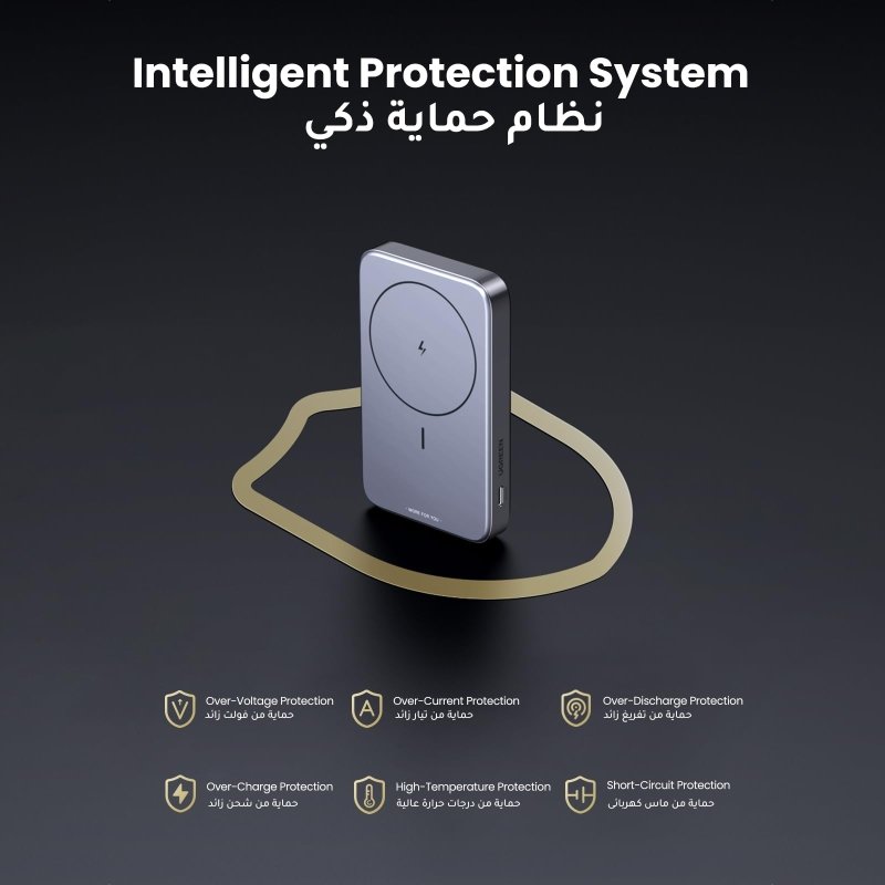 UGREEN Wireless Power Bank 10000mAh, Magsafe Portable Charger with Kickstand Magnetic, Designed for MagSafe Battery Pack, PD 20W USB - C Fast Charging Portable Chargerfor iPhone 12 - 16 Series, Space GreyVisit the UGREEN Store