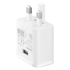 SAMSUNG 15W Travel Adapter with USB A to USB C Cable EP TA200 White, EP TA200 WHT