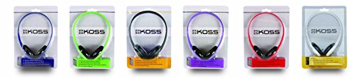 Koss KPH7 Lightweight Portable Headphone, Black