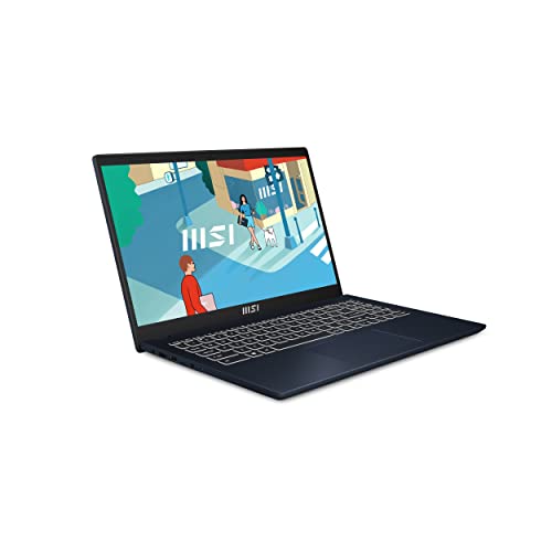 MSI Modern 15, Intel 13th Gen. i5-1335U, 40CM FHD 60Hz Laptop (8GB/512GB NVMe SSD/Windows 11 Home/Iris Xe Graphics/Star Blue/1.7Kg), B13M-291IN