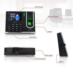 ZKTeco Biometric Fingerprint Time and Attendance Device with USB, InBuilt Software (SSR)- LX15