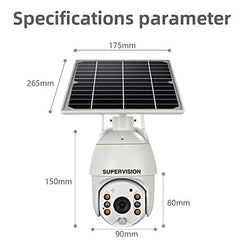 Supervision Wi-Fi 5MP High Resolution Solar PTZ Camera Can Rotate 360 Degree .Wide Angle View And Best Choice For Farmhouse, Wearhouse And For Constructions Area.