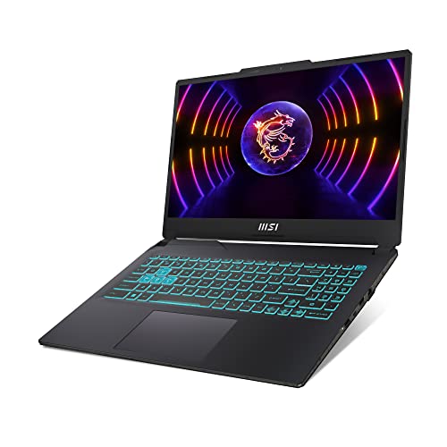 MSI Cyborg 15, Intel 12th Gen. i5-12450H, 40CM FHD 144Hz Gaming Laptop (8GB/512GB NVMe SSD/Windows 11 Home/Nvidia GeForce RTX 2050, GDDR6 4GB/Black/1.98Kg), A12UCX-265IN