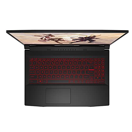 MSI Katana GF66 12UCOK 15.6" FHD (1920 * 1080) Gaming Laptop - Alder Lake i7-12650H DDR5 8GB*2 (4800MHz) RAM 512GB NVMe PCIe SSD Gen4x4 RTX3050 GDDR6 4GB Win 11 Home - 9S7-158424-800