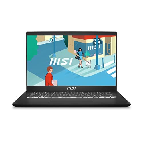 MSI Modern 14, Intel 13th Gen. i5-1335U, 36CM FHD 60Hz Laptop (8GB/512GB NVMe SSD/Windows 11 Home/Iris Xe Graphics/Classic Black/1.4Kg), C13M-437IN