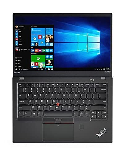 Lenovo ThinkPad X1 Carbon Ultralight Laptop, Intel Core i7-8550U CPU, 16GB DDR4 BUILTIN RAM, 512GB SSD M.2 Hard, 14 inch Display, Windows 10 Pro (Renewed) with 15 Days of IT-SIZER Golden Warranty