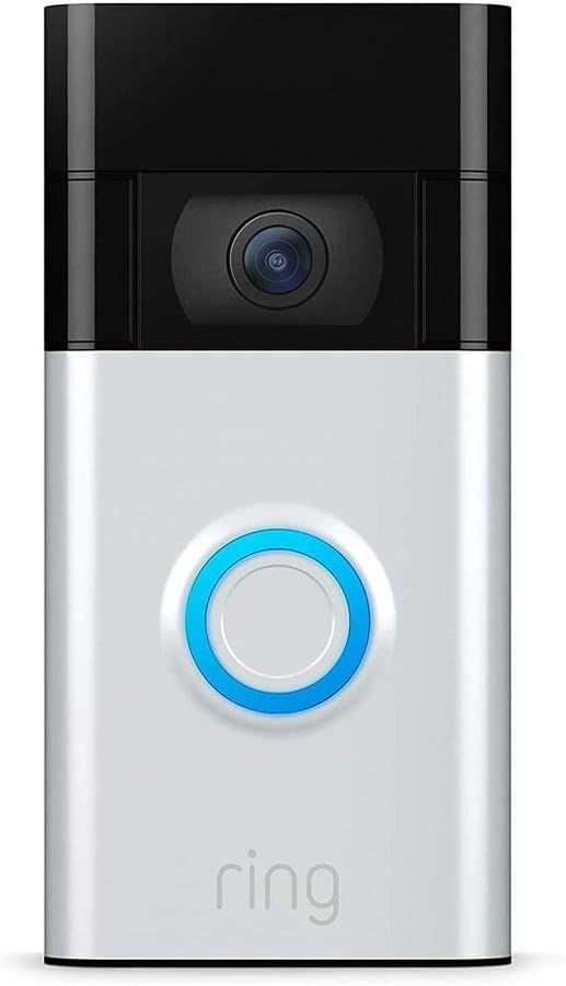 Ring Video Doorbell (2nd Gen) by Amazon - rechargeable battery powered, Wi-Fi doorbell security camera with Two-Way talk, full HD video, motion detection, night vision