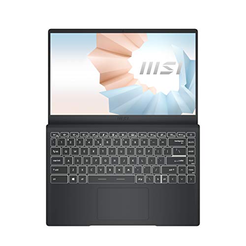 MSI Modern 14, Intel i3-1115G4, 14"(35cm) FHD IPS-Level 60Hz Panel Laptop (8GB/512GB NVMe SSD/Windows 10 Home/Intel UHD Graphics/Carbon Grey/1.3Kg), B11MOU-862IN