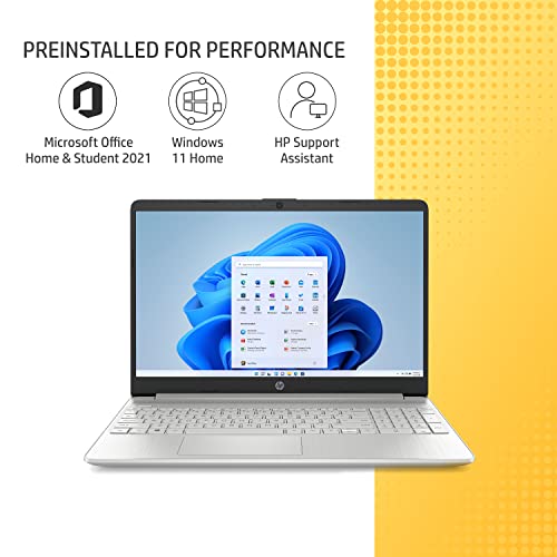 HP 15s, 11th Gen Intel Core i5-1155G7, 15.6 inch(39.6cm) FHD Anti-Glare Laptop(8GB RAM/512 GB SSD/Intel Iris Xe Graphics/Win 11/Dual Speakers/Backlit KeyboardAlexa Built-in/MSO 2021) 15s-fr4000TU