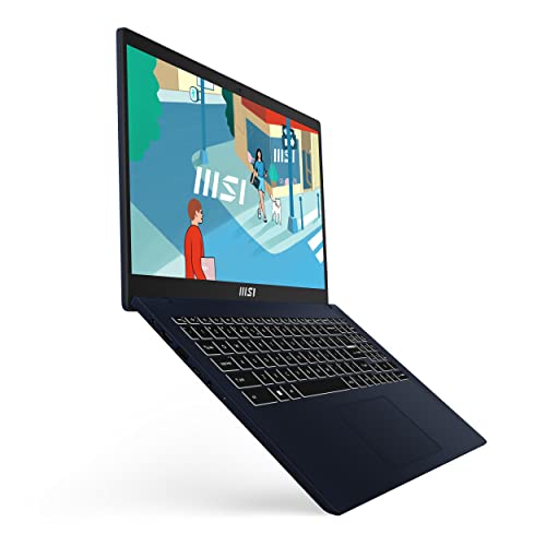 MSI Modern 15, Intel 13th Gen. i5-1335U, 40CM FHD 60Hz Laptop (8GB/512GB NVMe SSD/Windows 11 Home/Iris Xe Graphics/Star Blue/1.7Kg), B13M-291IN