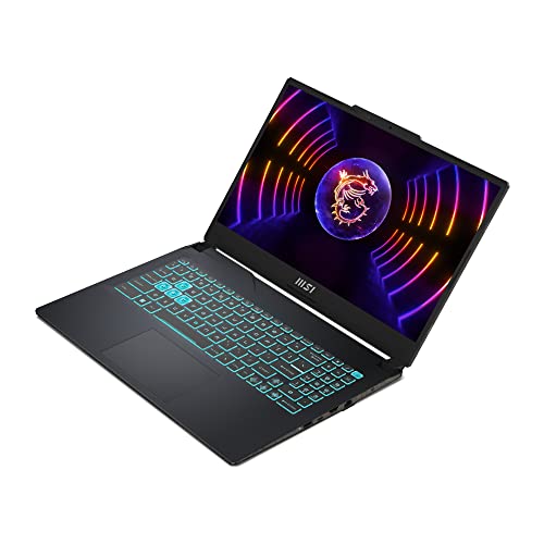 MSI Cyborg 15, Intel 12th Gen. i5-12450H, 40CM FHD 144Hz Gaming Laptop (8GB/512GB NVMe SSD/Windows 11 Home/Nvidia GeForce RTX 2050, GDDR6 4GB/Black/1.98Kg), A12UCX-265IN